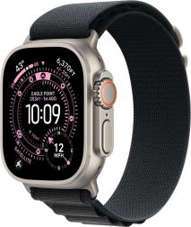 Apple Watch Ultra 3 (2025) 49mm Natural Titanium Case with Black Alpine Loop