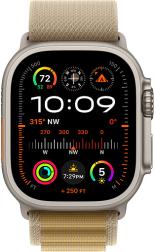 Apple Watch Ultra 2 (2024) 49mm Natural Titanium Case with Tan Alpine Loop Large