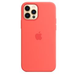 Силиконовый чехол MagSafe для iPhone 12 и iPhone 12 Pro, цвет «розовый цитрус»
