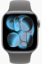 Apple Watch Series 11 42mm Space Gray Aluminum Case with Sport Band Stone Gray