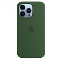 Силиконовый чехол MagSafe для iPhone 13 Pro, цвет «зелёный клевер»